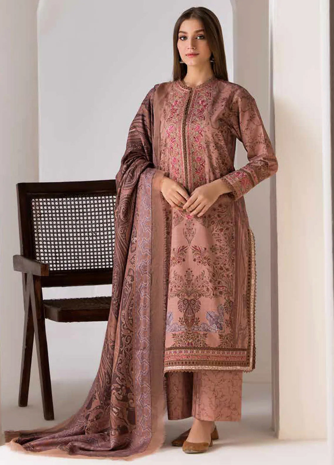 Sobia Nazir Winter Shawl Embroidered Khaddar 3 Piece Unstitched Suit SN24WS D-07 A Sobia Nazir Winter Shawl Embroidered Khaddar 3 Piece Unstitched Suit SN24WS D-07 A