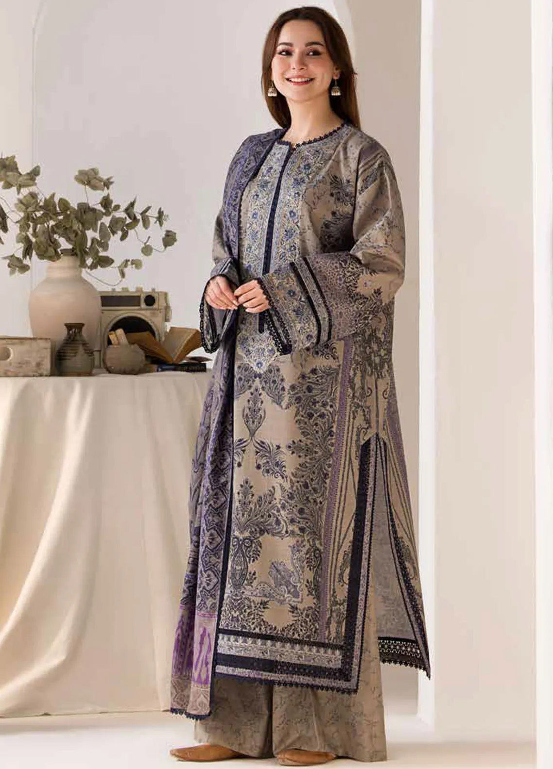 Sobia Nazir Winter Shawl Embroidered Khaddar 3 Piece Unstitched Suit SN24WS D-07 B Sobia Nazir Winter Shawl Embroidered Khaddar 3 Piece Unstitched Suit SN24WS D-07 B