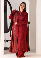 Sobia Nazir Winter Shawl Embroidered Marina 3 Piece Unstitched Suit SN24WS D-01 A