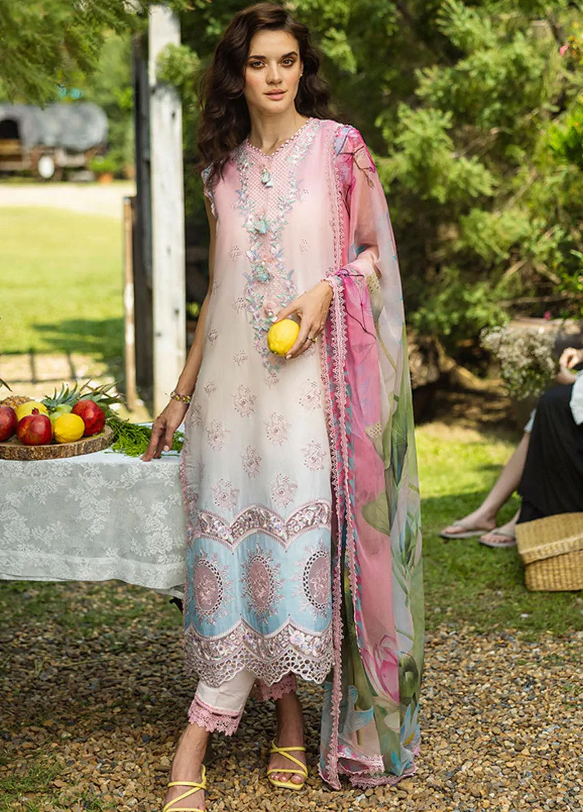 Solace Ombre By Mushq Chikankari 3 Piece Unstitched Suit MQ25SO D-02 SORRISO Solace Ombre By Mushq Chikankari 3 Piece Unstitched Suit MQ25SO D-02 SORRISO