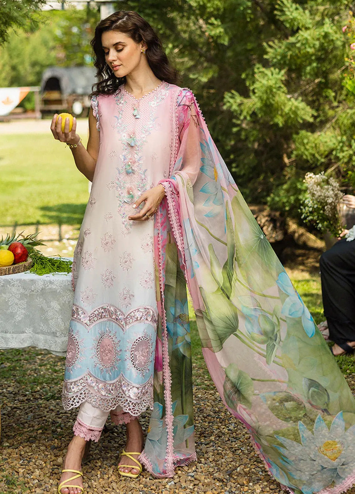 Solace Ombre By Mushq Chikankari 3 Piece Unstitched Suit MQ25SO D-02 SORRISO Solace Ombre By Mushq Chikankari 3 Piece Unstitched Suit MQ25SO D-02 SORRISO