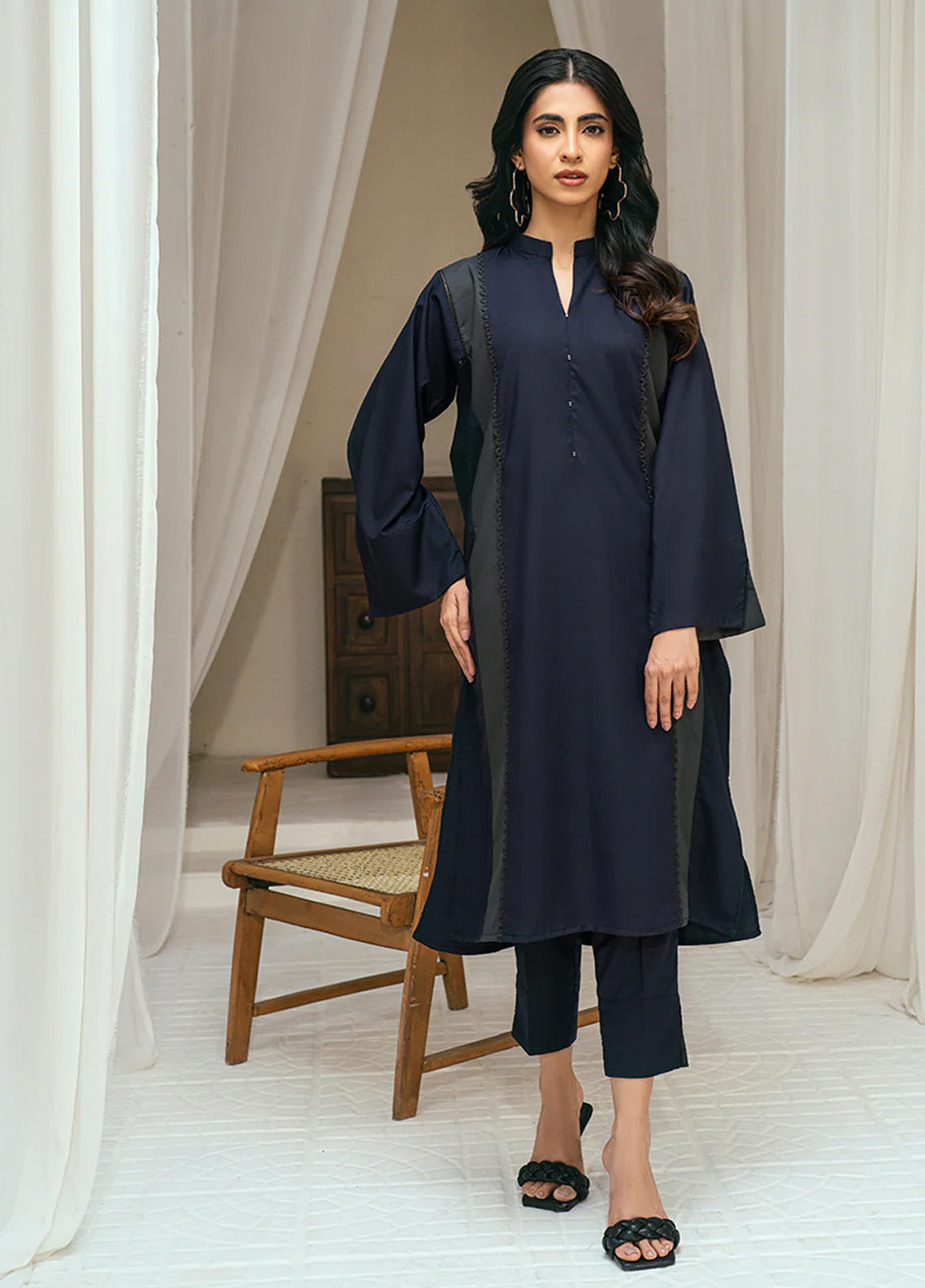 Solid Co-Ords By Rangeen Wash & Wear 2 Piece Stitched Suit RN25SCO D-ADMIRAL Solid Co-Ords By Rangeen Wash & Wear 2 Piece Stitched Suit RN25SCO D-ADMIRAL
