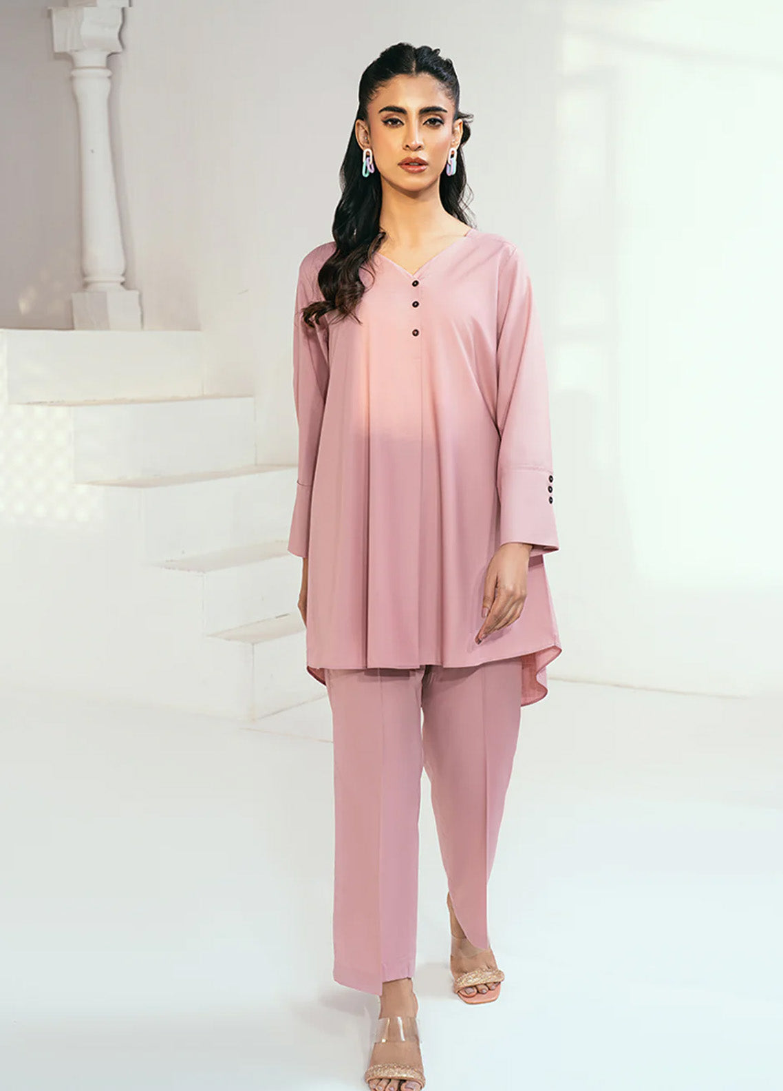Solid Co-Ords By Rangeen Wash & Wear 2 Piece Stitched Suit RN25SCO D-BLUSH Solid Co-Ords By Rangeen Wash & Wear 2 Piece Stitched Suit RN25SCO D-BLUSH