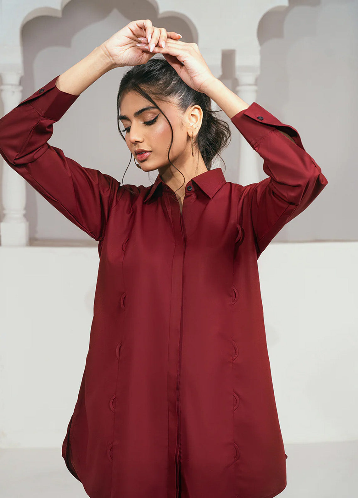 Solid Co-Ords By Rangeen Wash & Wear 2 Piece Stitched Suit RN25SCO D-CHERRYCRUSH Solid Co-Ords By Rangeen Wash & Wear 2 Piece Stitched Suit RN25SCO D-CHERRYCRUSH