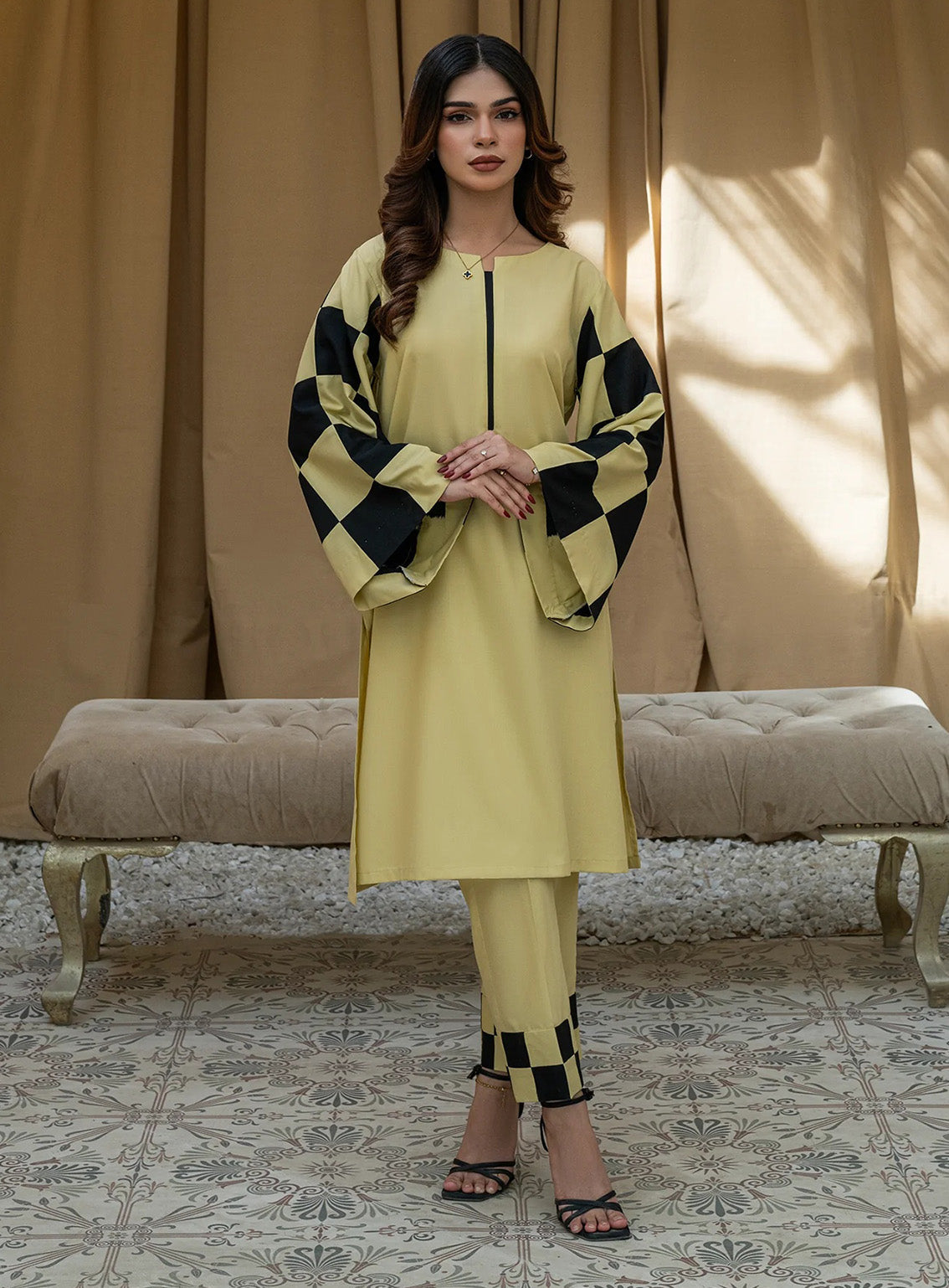 Solid Co-Ords By Rangeen Wash & Wear 2 Piece Stitched Suit RN25SCO D-HANDCRAFTED Solid Co-Ords By Rangeen Wash & Wear 2 Piece Stitched Suit RN25SCO D-HANDCRAFTED