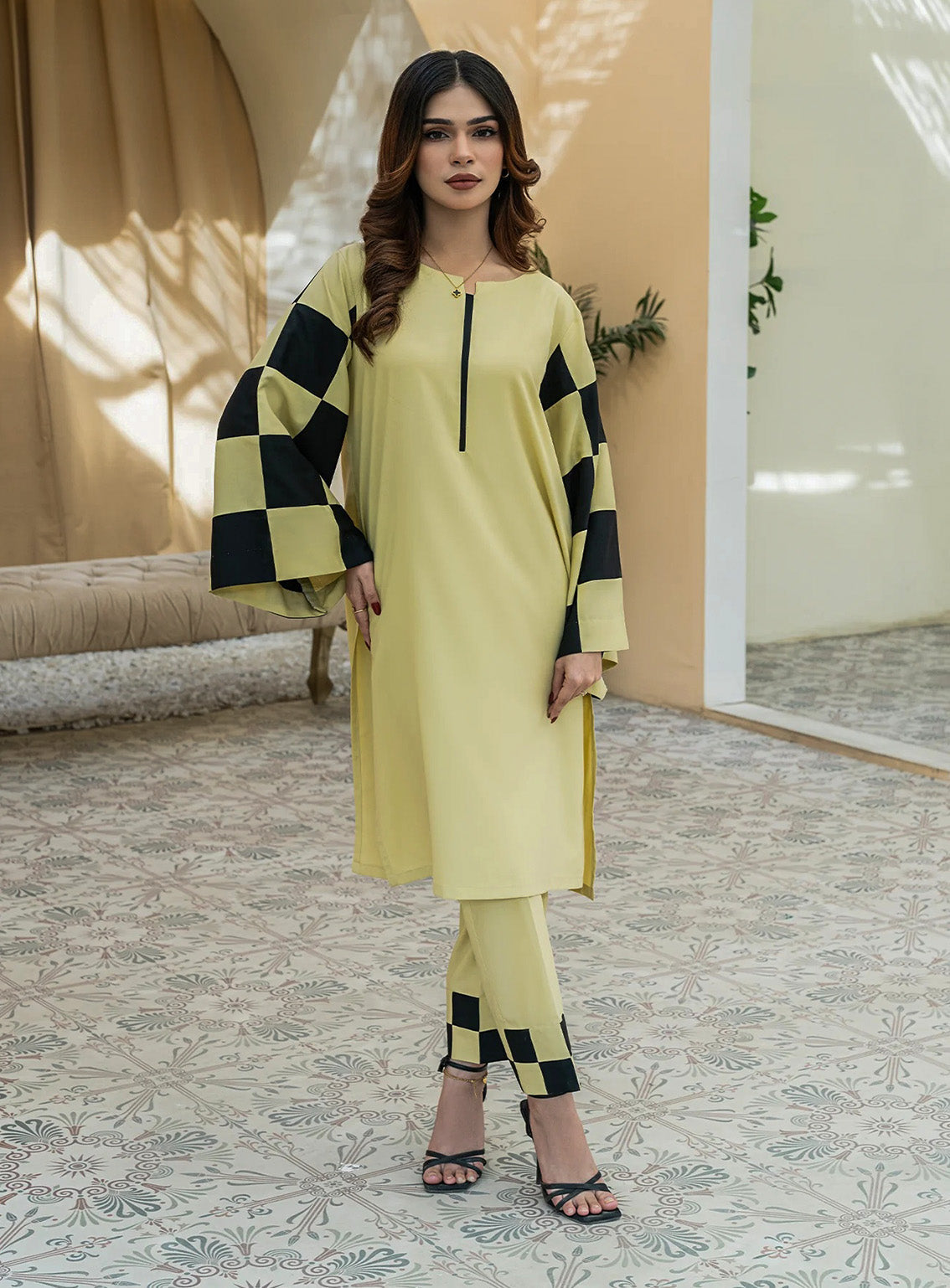 Solid Co-Ords By Rangeen Wash & Wear 2 Piece Stitched Suit RN25SCO D-HANDCRAFTED Solid Co-Ords By Rangeen Wash & Wear 2 Piece Stitched Suit RN25SCO D-HANDCRAFTED