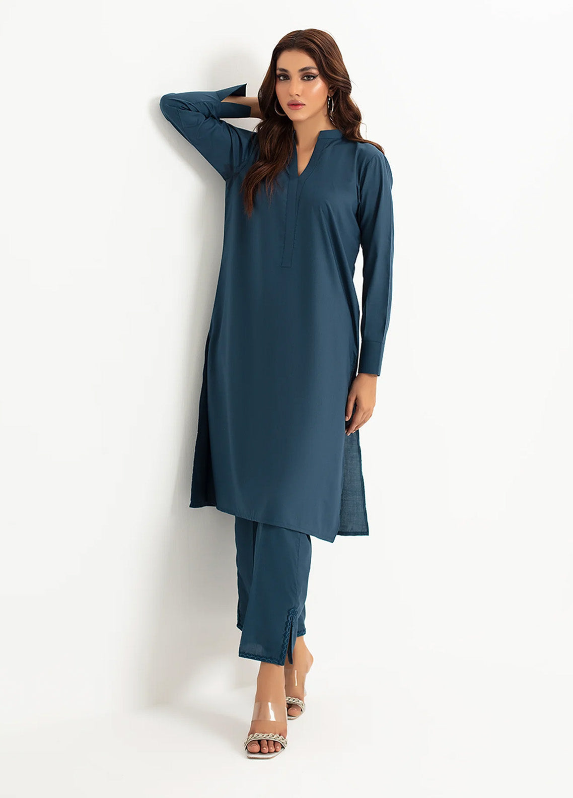 Solid Co-Ords By Rangeen Wash & Wear 2 Piece Stitched Suit RN25SCO D-IMPRESSIVE Solid Co-Ords By Rangeen Wash & Wear 2 Piece Stitched Suit RN25SCO D-IMPRESSIVE