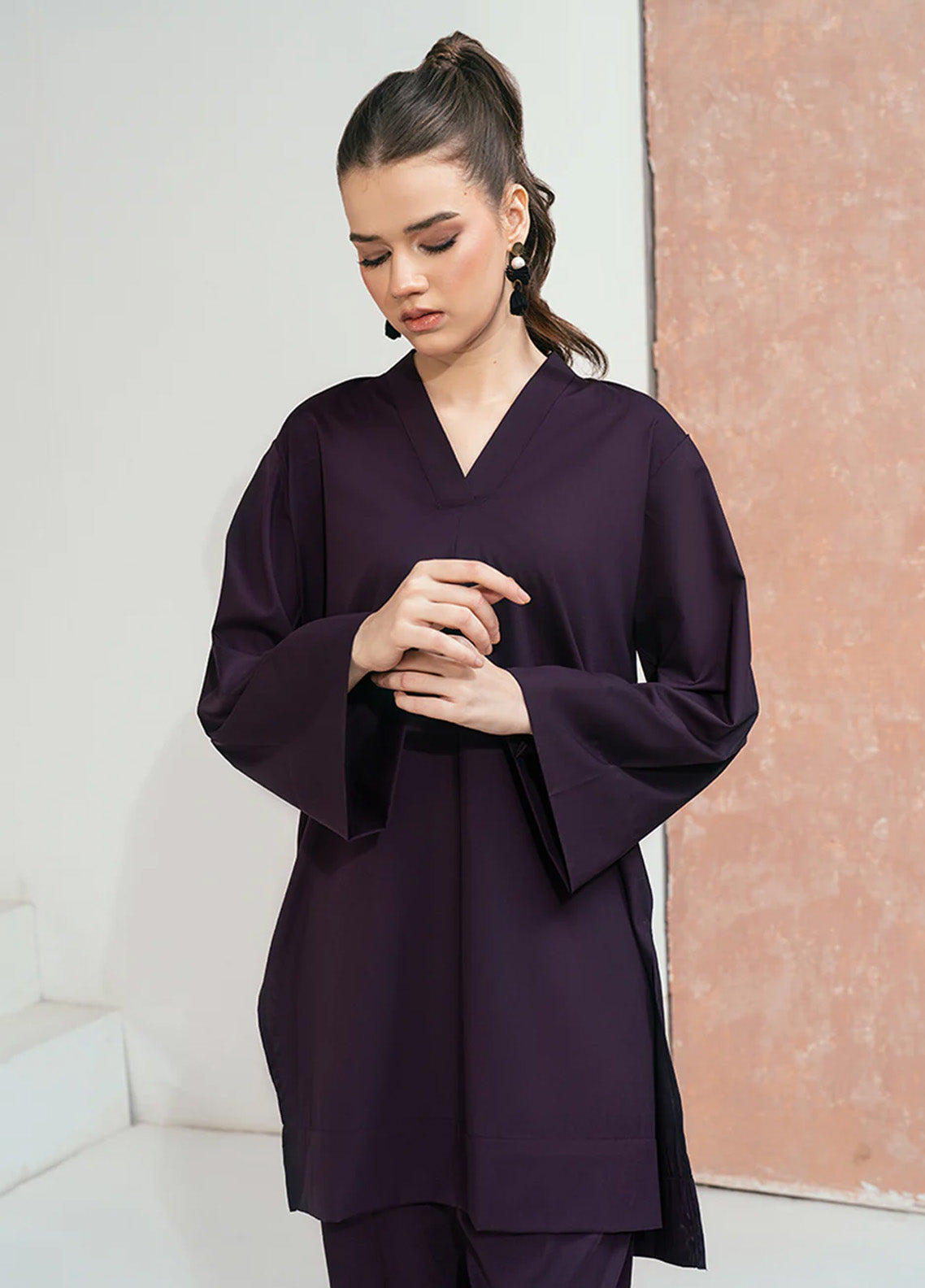 Solid Co-Ords By Rangeen Wash & Wear 2 Piece Stitched Suit RN25SCO D-INDIGO Solid Co-Ords By Rangeen Wash & Wear 2 Piece Stitched Suit RN25SCO D-INDIGO