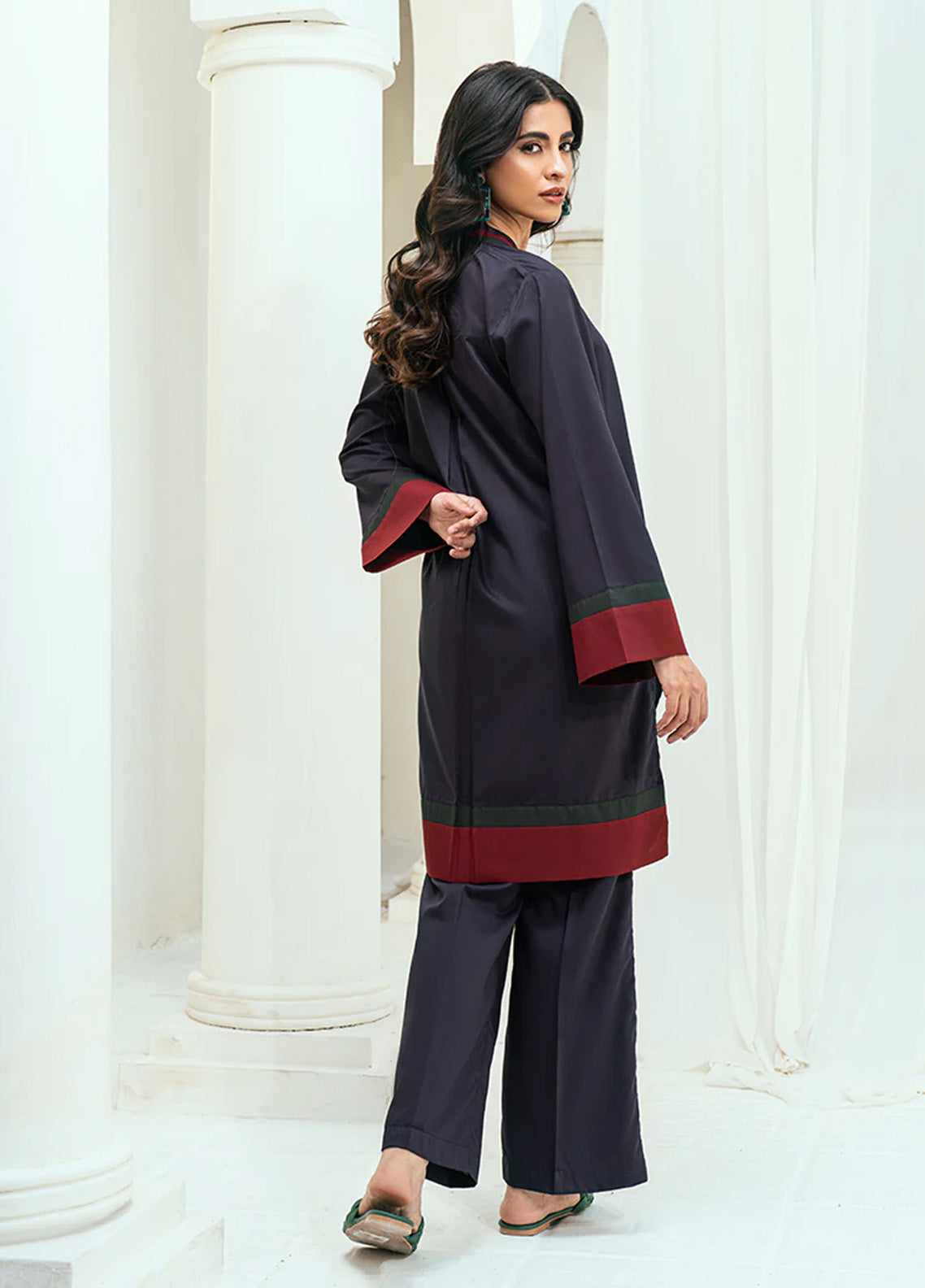 Solid Co-Ords By Rangeen Wash & Wear 2 Piece Stitched Suit RN25SCO D-MULBERRY Solid Co-Ords By Rangeen Wash & Wear 2 Piece Stitched Suit RN25SCO D-MULBERRY
