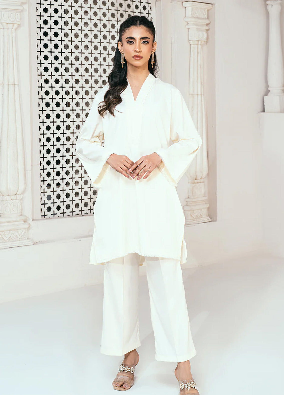 Solid Co-Ords By Rangeen Wash & Wear 2 Piece Stitched Suit RN25SCO D-PARCHMENT Solid Co-Ords By Rangeen Wash & Wear 2 Piece Stitched Suit RN25SCO D-PARCHMENT