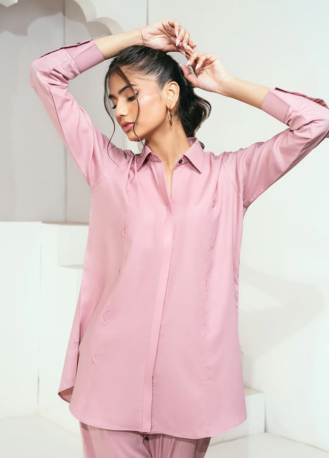 Solid Co-Ords By Rangeen Wash & Wear 2 Piece Stitched Suit RN25SCO D-ROSABELLA Solid Co-Ords By Rangeen Wash & Wear 2 Piece Stitched Suit RN25SCO D-ROSABELLA