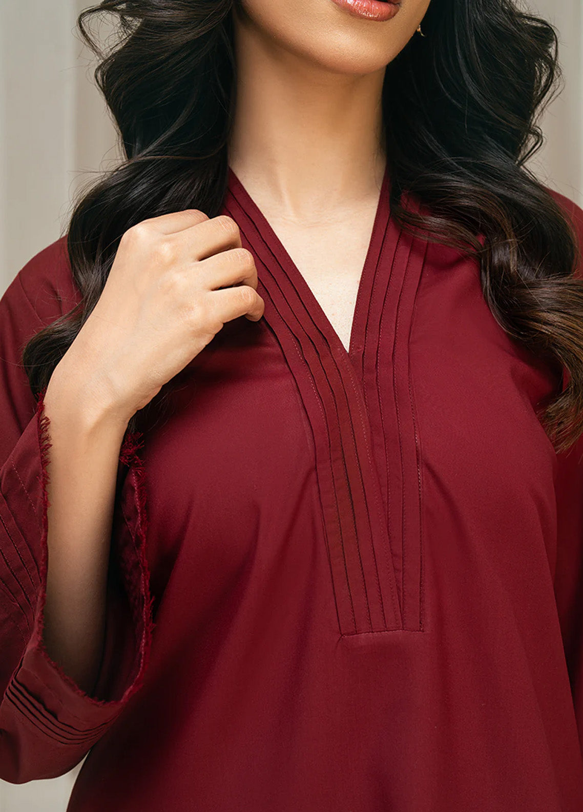 Solid Co-Ords By Rangeen Wash & Wear 2 Piece Stitched Suit RN25SCO D-SCARLET Solid Co-Ords By Rangeen Wash & Wear 2 Piece Stitched Suit RN25SCO D-SCARLET