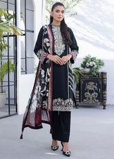 Spring By LSM Lakahny Embroidered Lawn 3 Piece Unstitched Suit LSM24SEL-LG-UB-0021