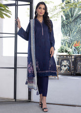 Spring By LSM Lakahny Embroidered Lawn 3 Piece Unstitched Suit LSM24SEL-LG-IZ-0122