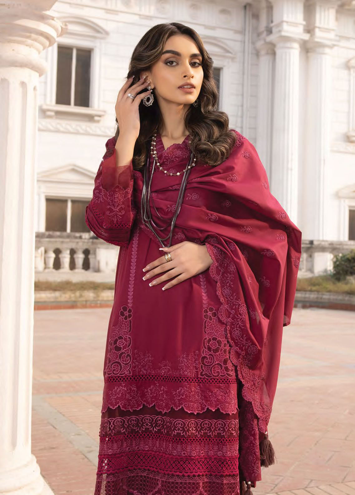 Spring By LSM Lakhany Embroidered Lawn 3 Piece Unstitched Suit LSM24S LG-SK-0080 Spring By LSM Lakhany Embroidered Lawn 3 Piece Unstitched Suit LSM24S LG-SK-0080