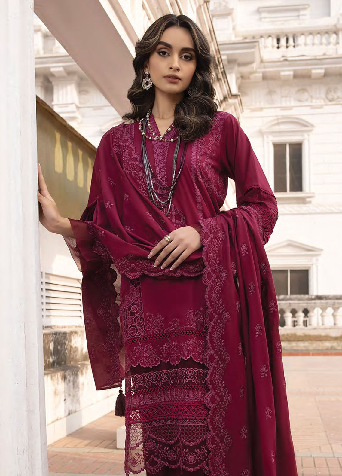 Spring By LSM Lakhany Embroidered Lawn 3 Piece Unstitched Suit LSM24S LG-SK-0080 Spring By LSM Lakhany Embroidered Lawn 3 Piece Unstitched Suit LSM24S LG-SK-0080