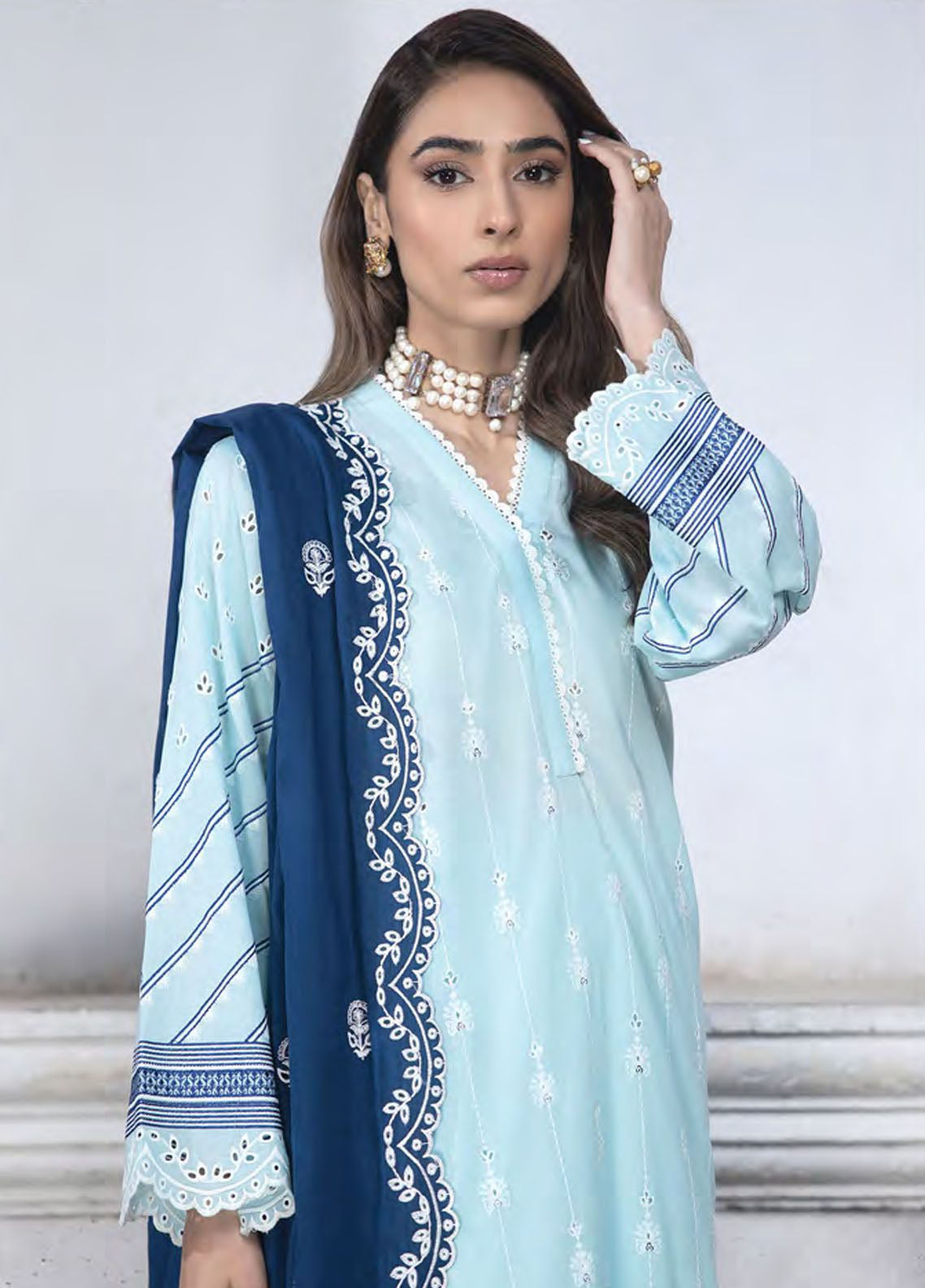 Spring By LSM Lakhany Embroidered Lawn 3 Piece Unstitched Suit LSM24S LG-SR-0123 Spring By LSM Lakhany Embroidered Lawn 3 Piece Unstitched Suit LSM24S LG-SR-0123