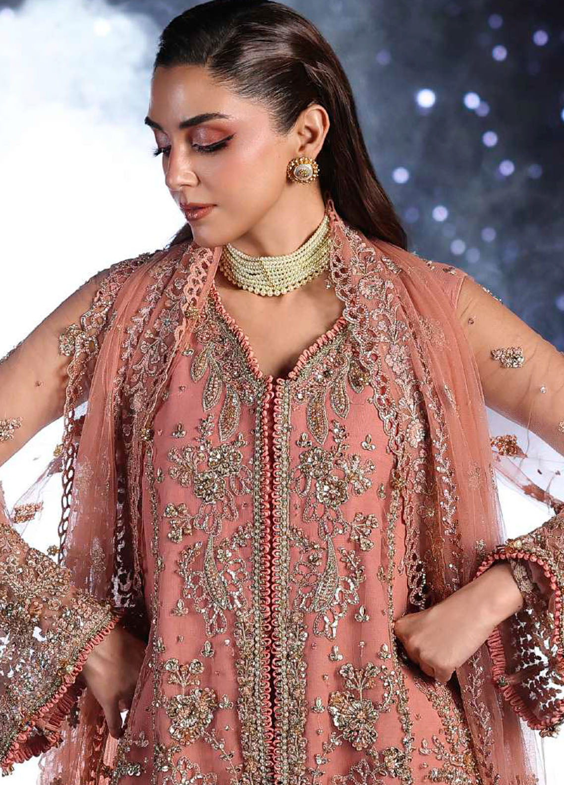 Stardom By Elaf Formal Embroidered Handwork Poly Net 3 Piece Unstitched Suit EF25S D-ESH-05 BEYOND BEAUTY Stardom By Elaf Formal Embroidered Handwork Poly Net 3 Piece Unstitched Suit EF25S D-ESH-05 BEYOND BEAUTY