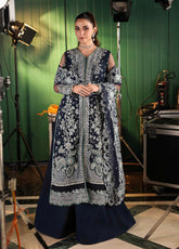 Stardom By Elaf Formal Embroidered Handwork Poly Net 3 Piece Unstitched Suit EF25S D-ESH-06 SKYFALL