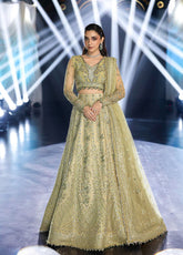 Stardom By Elaf Formal Embroidered Handwork Poly Net 3 Piece Unstitched Suit EF25S D-ESH-07 MINT MAJESTY