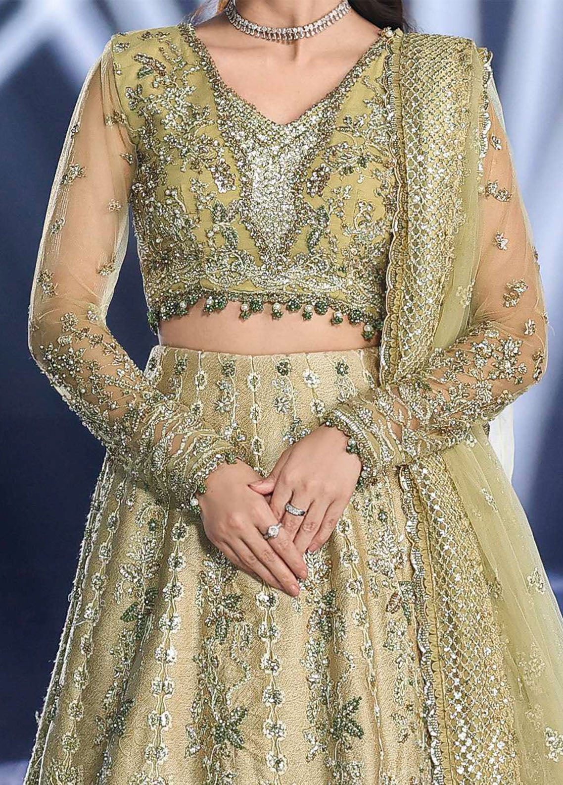 Stardom By Elaf Formal Embroidered Handwork Poly Net 3 Piece Unstitched Suit EF25S D-ESH-07 MINT MAJESTY Stardom By Elaf Formal Embroidered Handwork Poly Net 3 Piece Unstitched Suit EF25S D-ESH-07 MINT MAJESTY