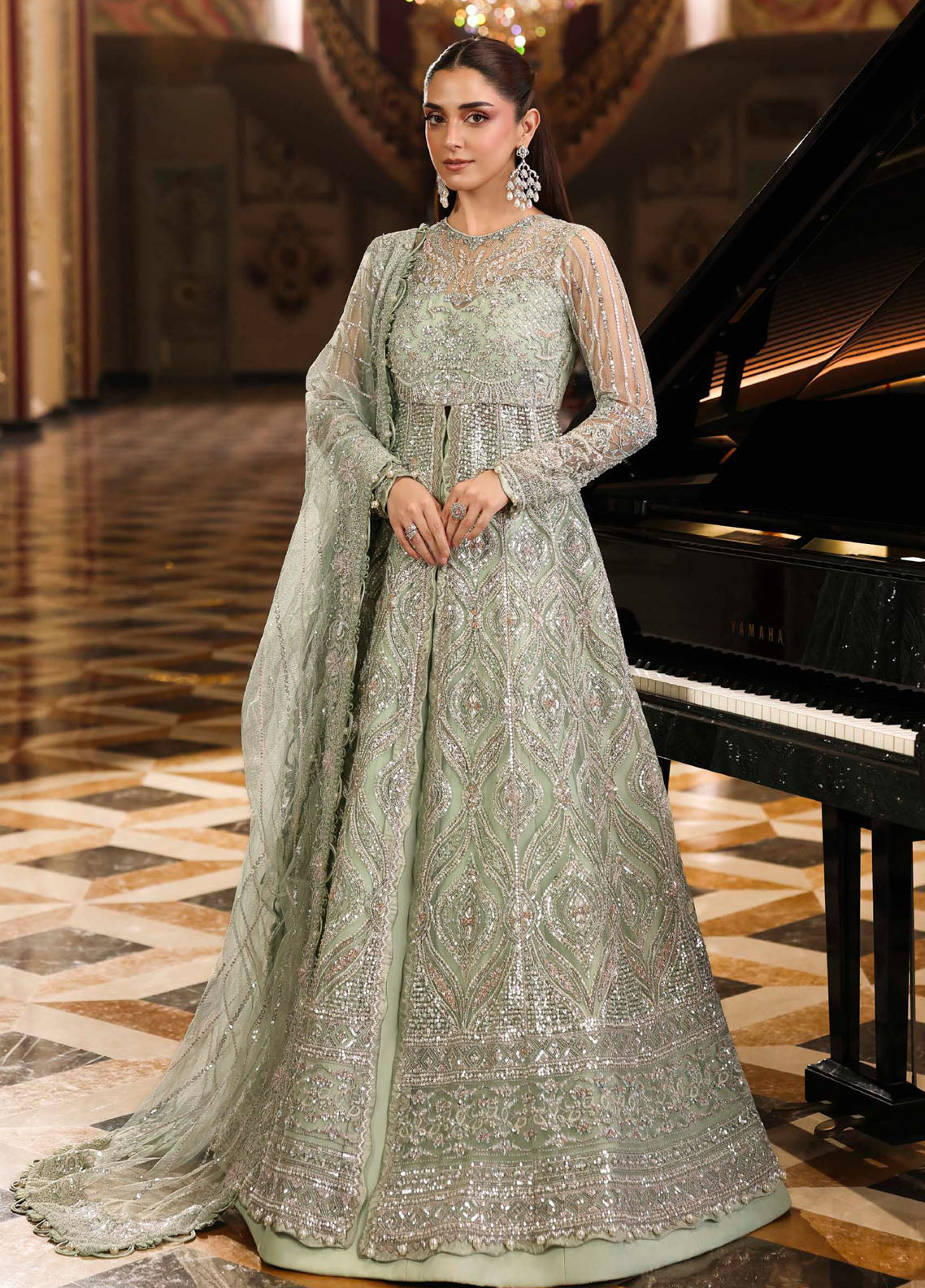 Stardom By Elaf Formal Embroidered Handwork Poly Net 3 Piece Unstitched Suit EF25S D-ESH-10 DIANA Stardom By Elaf Formal Embroidered Handwork Poly Net 3 Piece Unstitched Suit EF25S D-ESH-10 DIANA