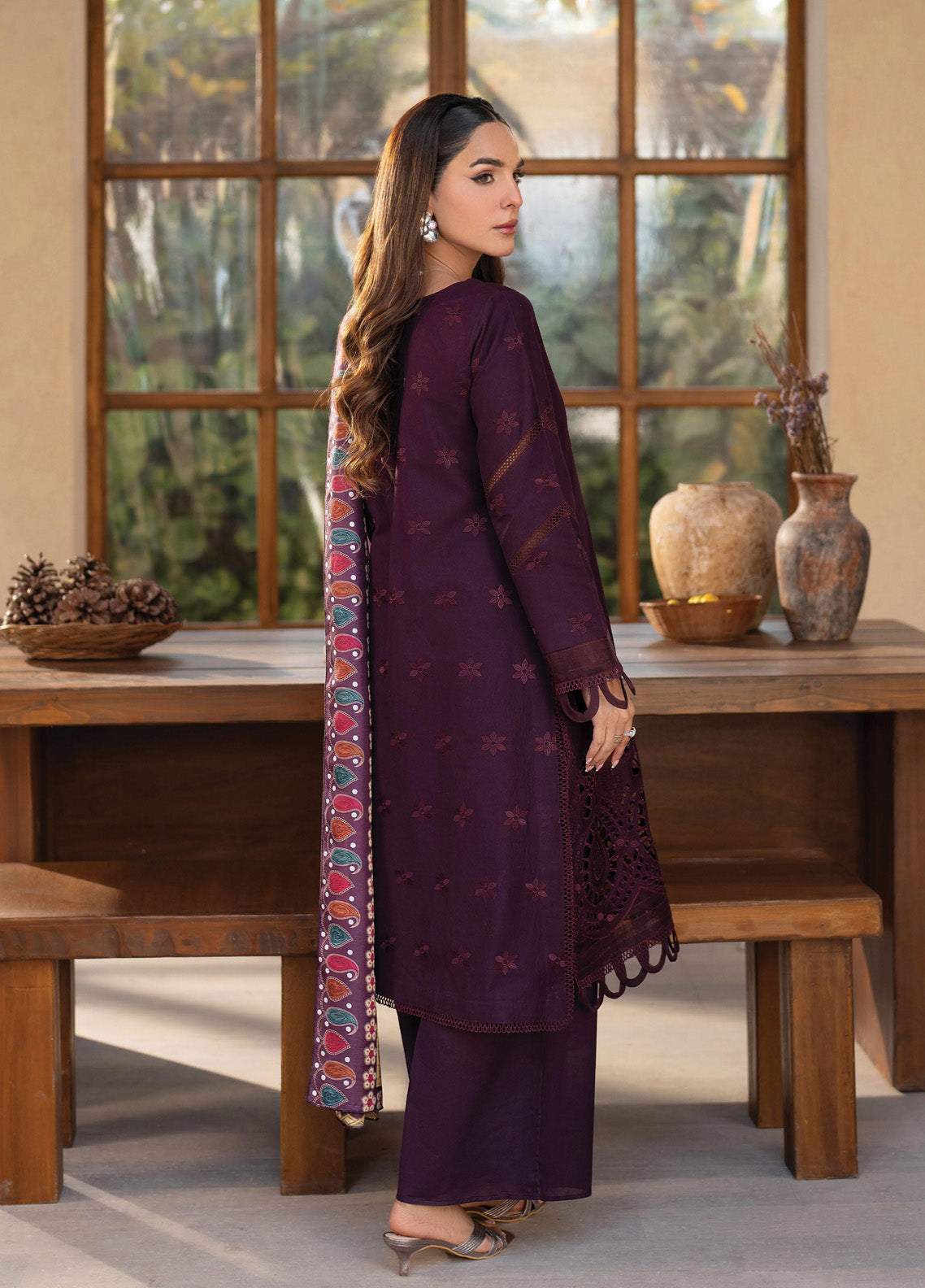 Stella By Mahnur Embroidered Lawn 3 Piece Unstitched Suit MN25S D-02B FIORA Stella By Mahnur Embroidered Lawn 3 Piece Unstitched Suit MN25S D-02B FIORA