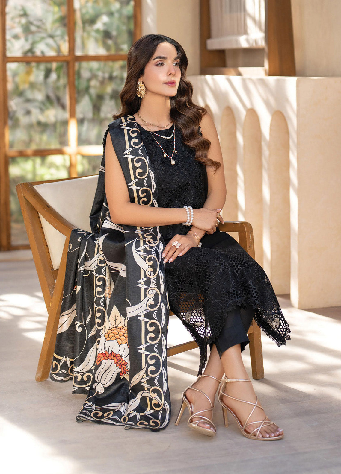 Stella By Mahnur Embroidered Lawn 3 Piece Unstitched Suit MN25S D-05A VESPERA Stella By Mahnur Embroidered Lawn 3 Piece Unstitched Suit MN25S D-05A VESPERA