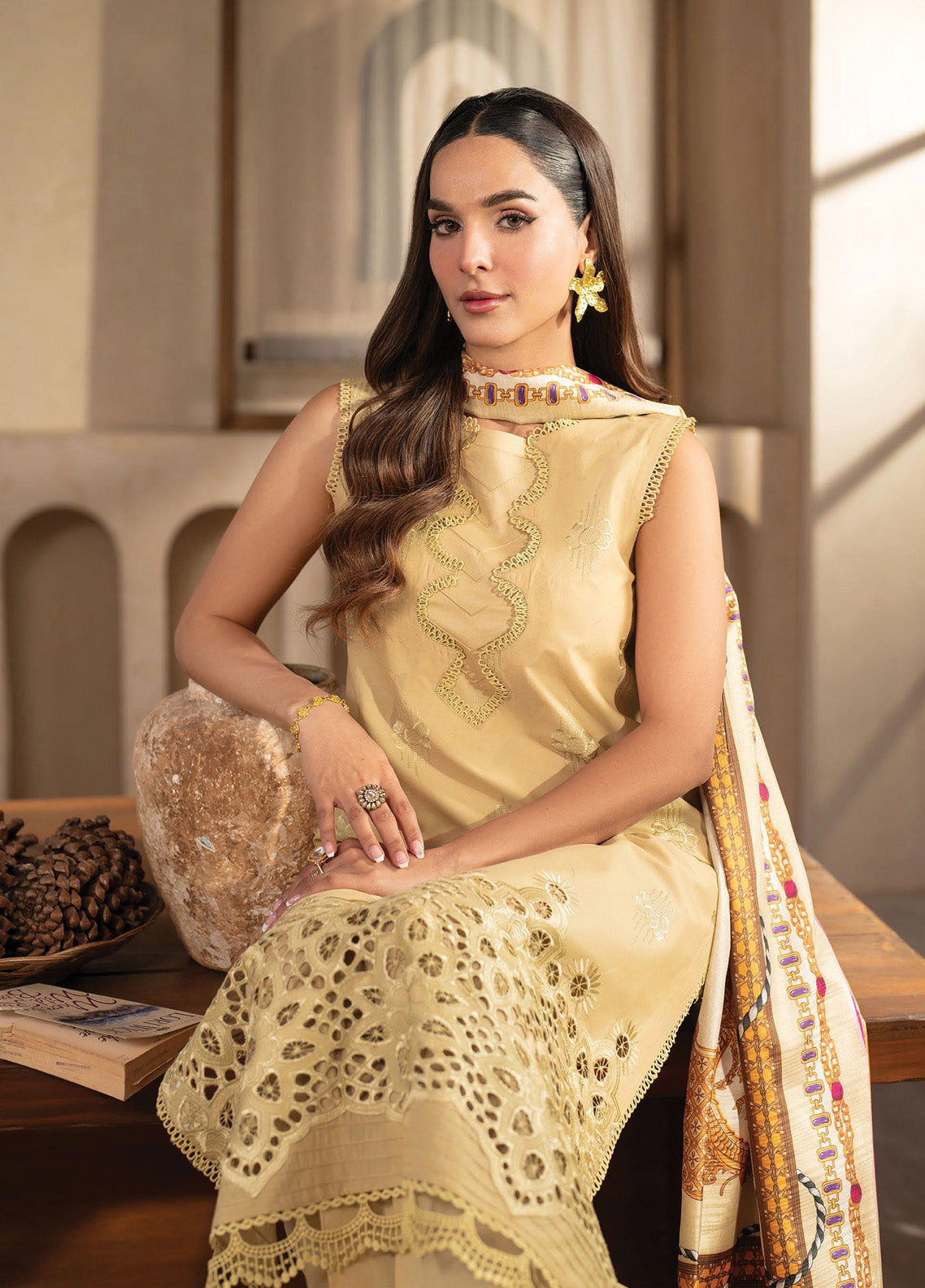 Stella By Mahnur Embroidered Lawn 3 Piece Unstitched Suit MN25S D-06B VERA Stella By Mahnur Embroidered Lawn 3 Piece Unstitched Suit MN25S D-06B VERA