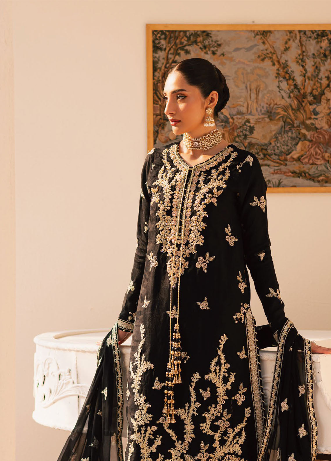 Suave By Emaan Adeel Embroidered Chiffon 3 Piece Unstitched Suit EA25SLF D-SVARA Suave By Emaan Adeel Embroidered Chiffon 3 Piece Unstitched Suit EA25SLF D-SVARA