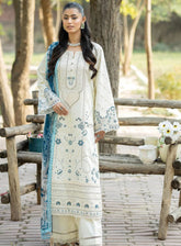 Subah-E-Roshan By Serene Premium Luxury Embroidered Lawn 3 Piece Unstitched Suit ASL-69 NIGAAR