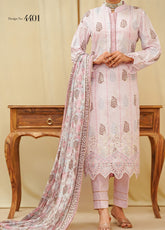 Sufina's By VS Textile Embroidered Lawn 3 Piece Unstitched Suit VS25SELV2 D-4401