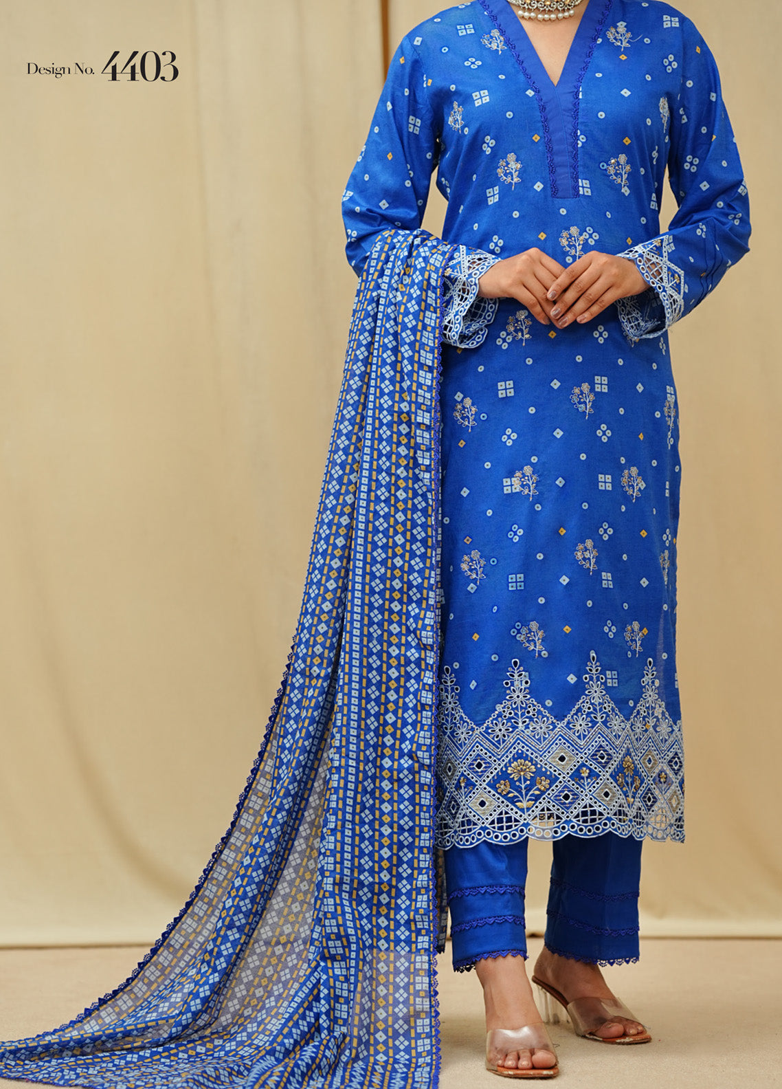 Sufina's By VS Textile Embroidered Lawn 3 Piece Unstitched Suit VS25SELV2 D-4403 Sufina's By VS Textile Embroidered Lawn 3 Piece Unstitched Suit VS25SELV2 D-4403