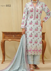 Sufina's By VS Textile Embroidered Lawn 3 Piece Unstitched Suit VS25SELV2 D-4412