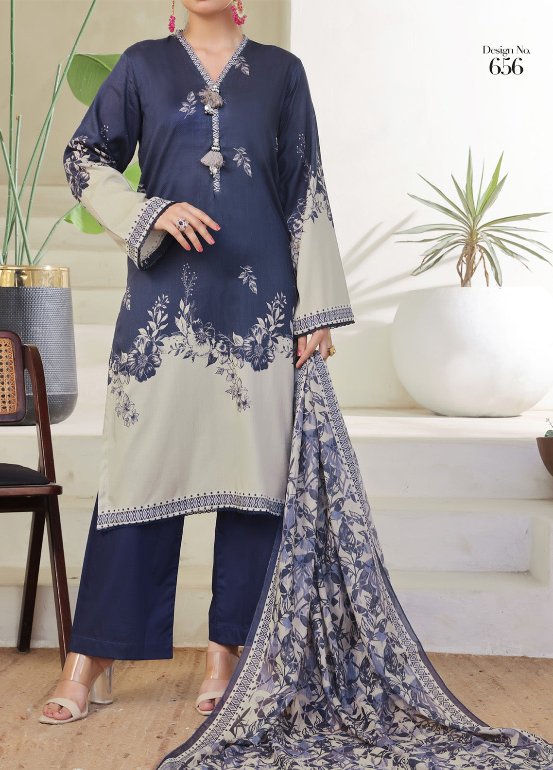 Sufina's By VS Textile Printed Lawn 3 Piece Unstitched Suit VS25PLV2 D-656 Sufina's By VS Textile Printed Lawn 3 Piece Unstitched Suit VS25PLV2 D-656