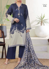 Sufina's By VS Textile Printed Lawn 3 Piece Unstitched Suit VS25PLV2 D-656