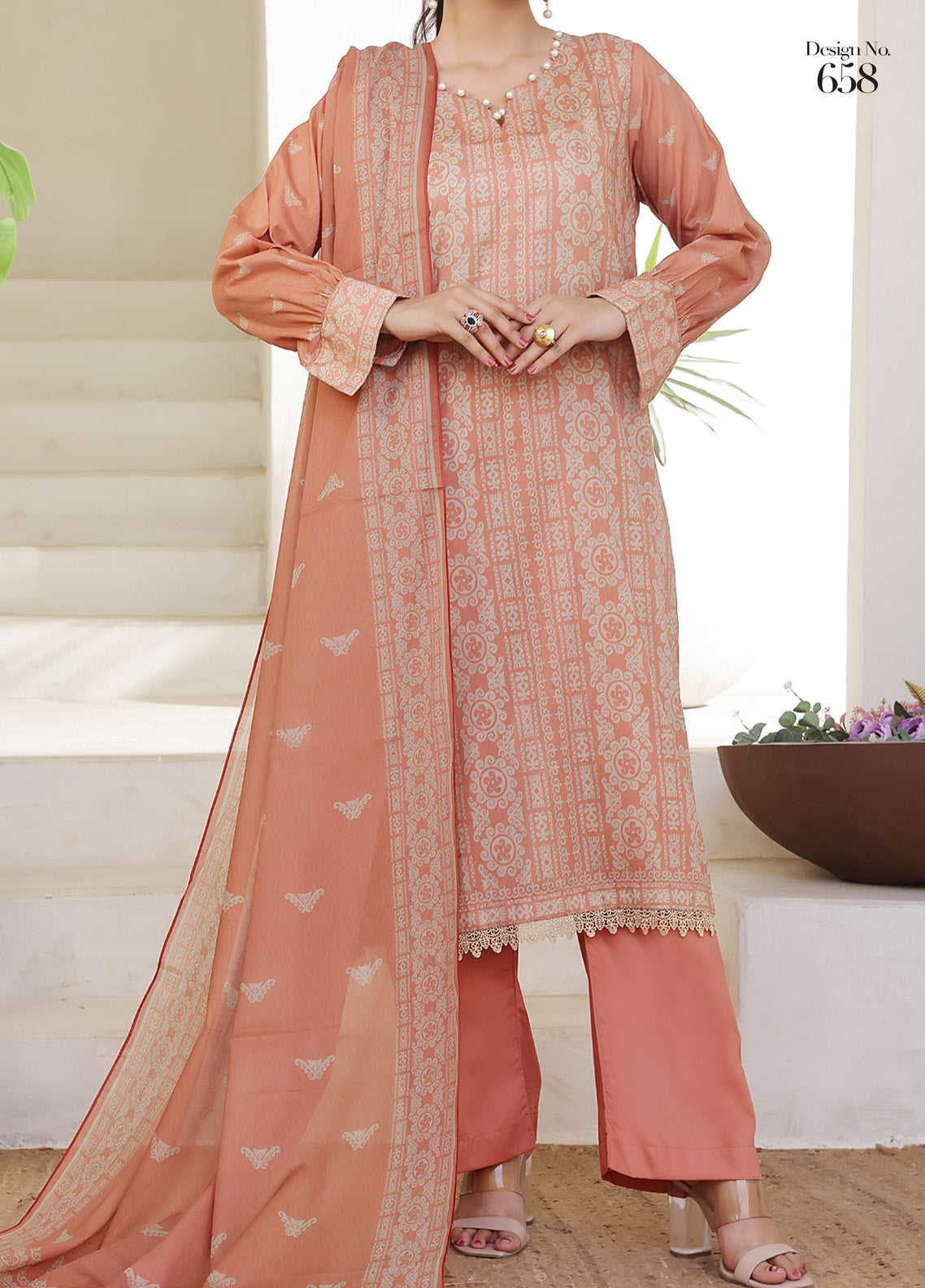 Sufina's By VS Textile Printed Lawn 3 Piece Unstitched Suit VS25PLV2 D-658 Sufina's By VS Textile Printed Lawn 3 Piece Unstitched Suit VS25PLV2 D-658