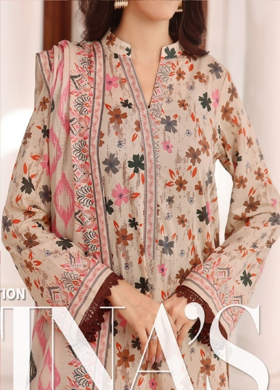 Sufina's By VS Textile Printed Lawn 3 Piece Unstitched Suit VS25SPL D-446 Sufina's By VS Textile Printed Lawn 3 Piece Unstitched Suit VS25SPL D-446