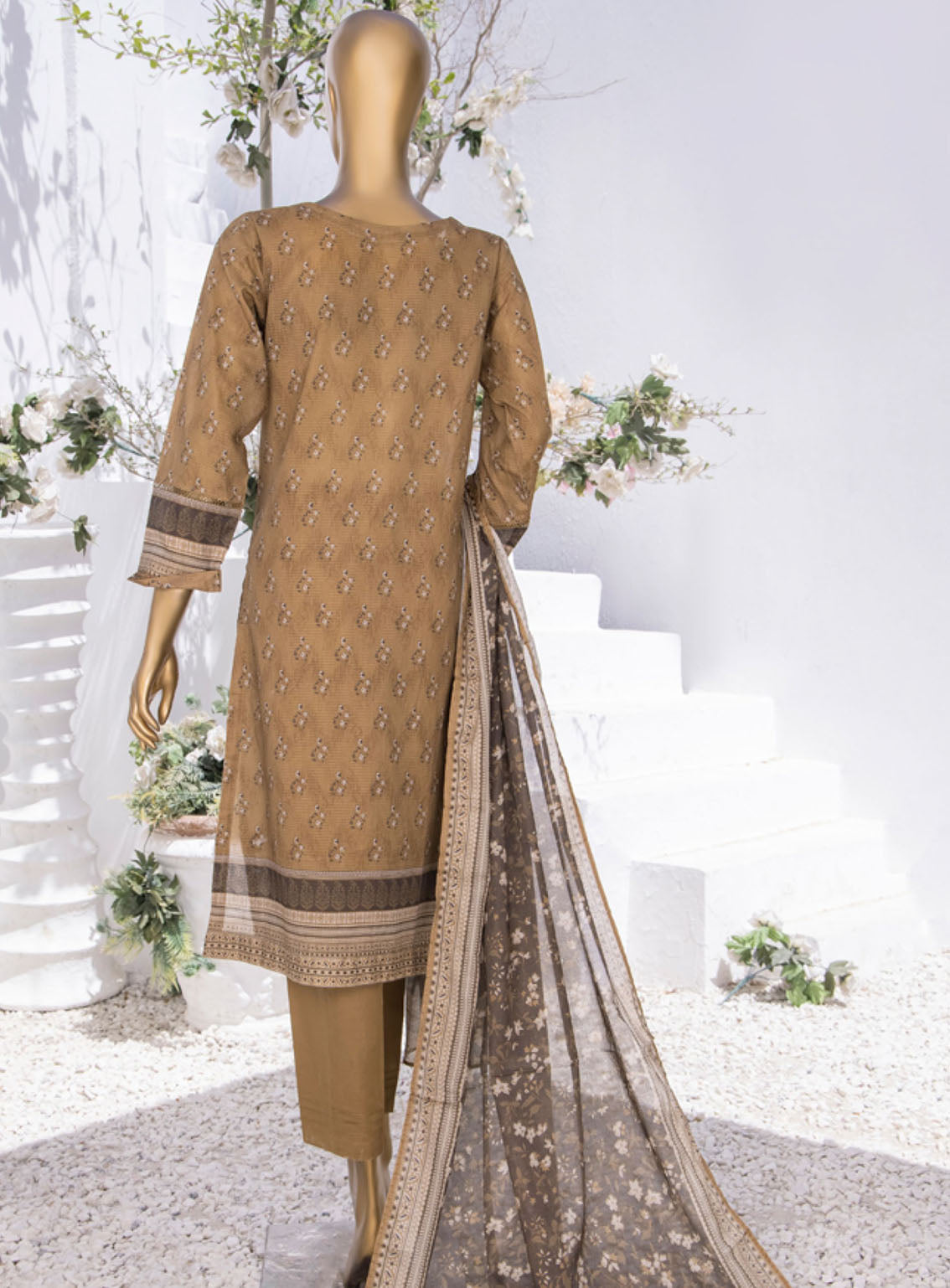 Summer Bloom By HZ Textile Digital Printed Lawn 3 Piece Stitched Suit - HZ24SB PNL-401 Summer Bloom By HZ Textile Digital Printed Lawn 3 Piece Stitched Suit - HZ24SB PNL-401