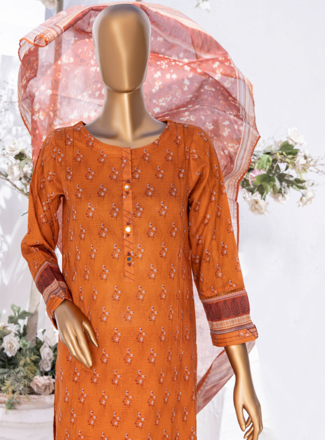 Summer Bloom By HZ Textile Digital Printed Lawn 3 Piece Stitched Suit - HZ24SB PNL-402 Summer Bloom By HZ Textile Digital Printed Lawn 3 Piece Stitched Suit - HZ24SB PNL-402