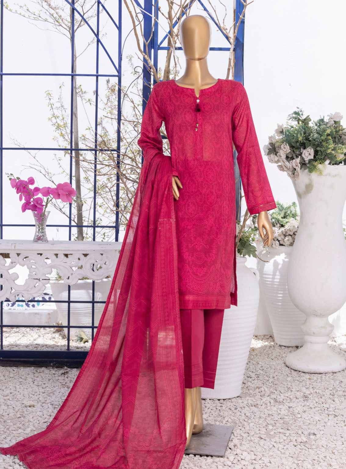 Summer Bloom By HZ Textile Digital Printed Lawn 3 Piece Stitched Suit - HZ24SB PNL-410 Summer Bloom By HZ Textile Digital Printed Lawn 3 Piece Stitched Suit - HZ24SB PNL-410