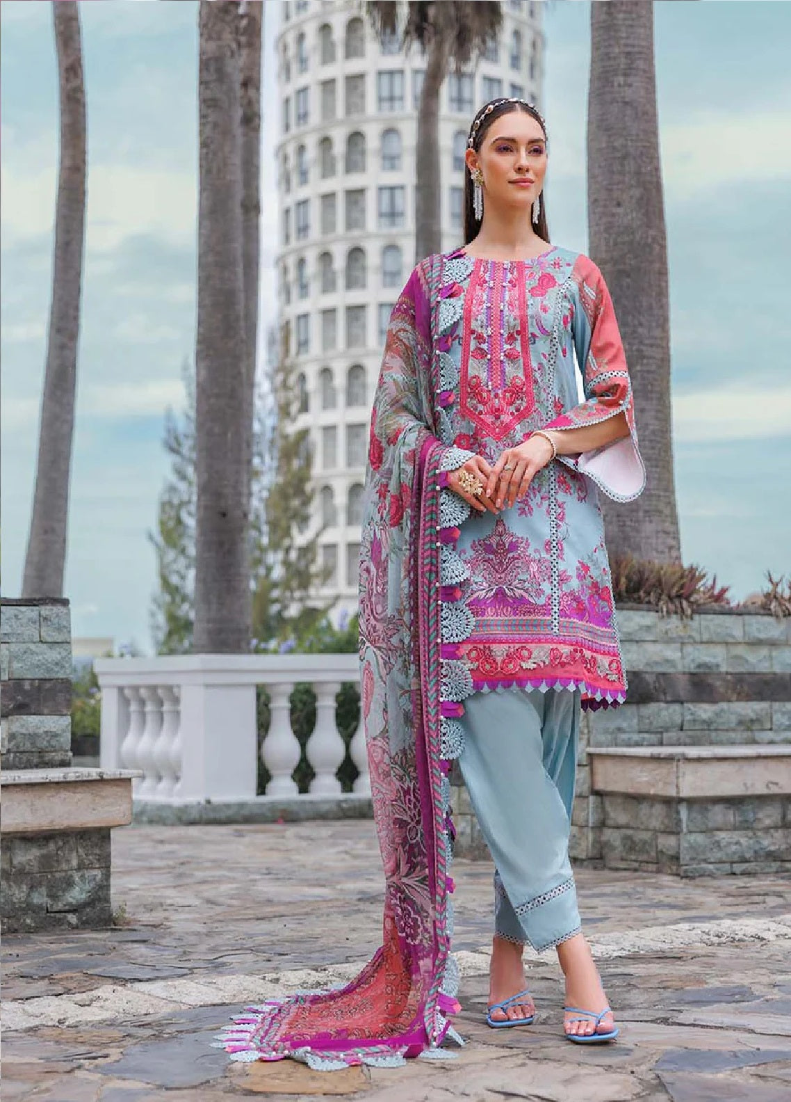 Summer Glory By Jade Embroidered Lawn 3 Piece Unstitched Suit JD2SG D-20615 Summer Glory By Jade Embroidered Lawn 3 Piece Unstitched Suit JD2SG D-20615