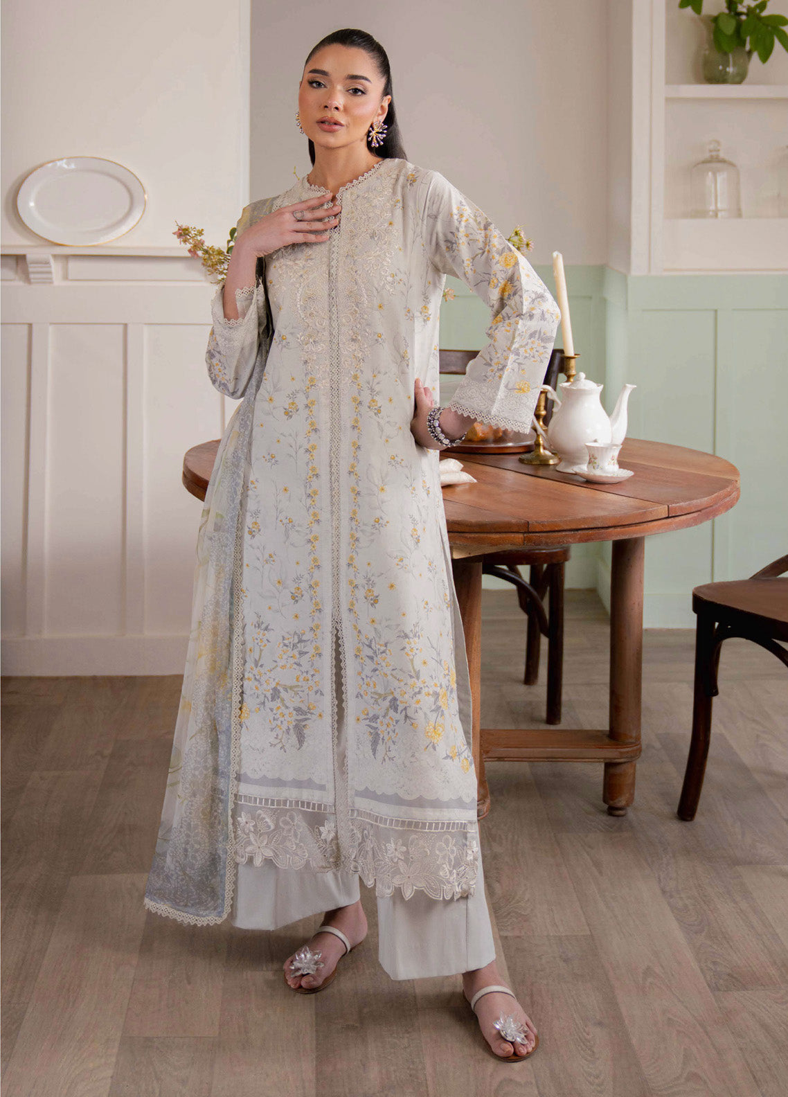 Summer Line-II By Neeshay Embroidered Lawn 3 Piece Unstitched Suit NE25SLV2 D-CLOUD VEIL Summer Line-II By Neeshay Embroidered Lawn 3 Piece Unstitched Suit NE25SLV2 D-CLOUD VEIL