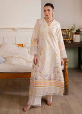 Summer Line-II By Neeshay Embroidered Lawn 3 Piece Unstitched Suit NE25SLV2 D-HONEY PEARL