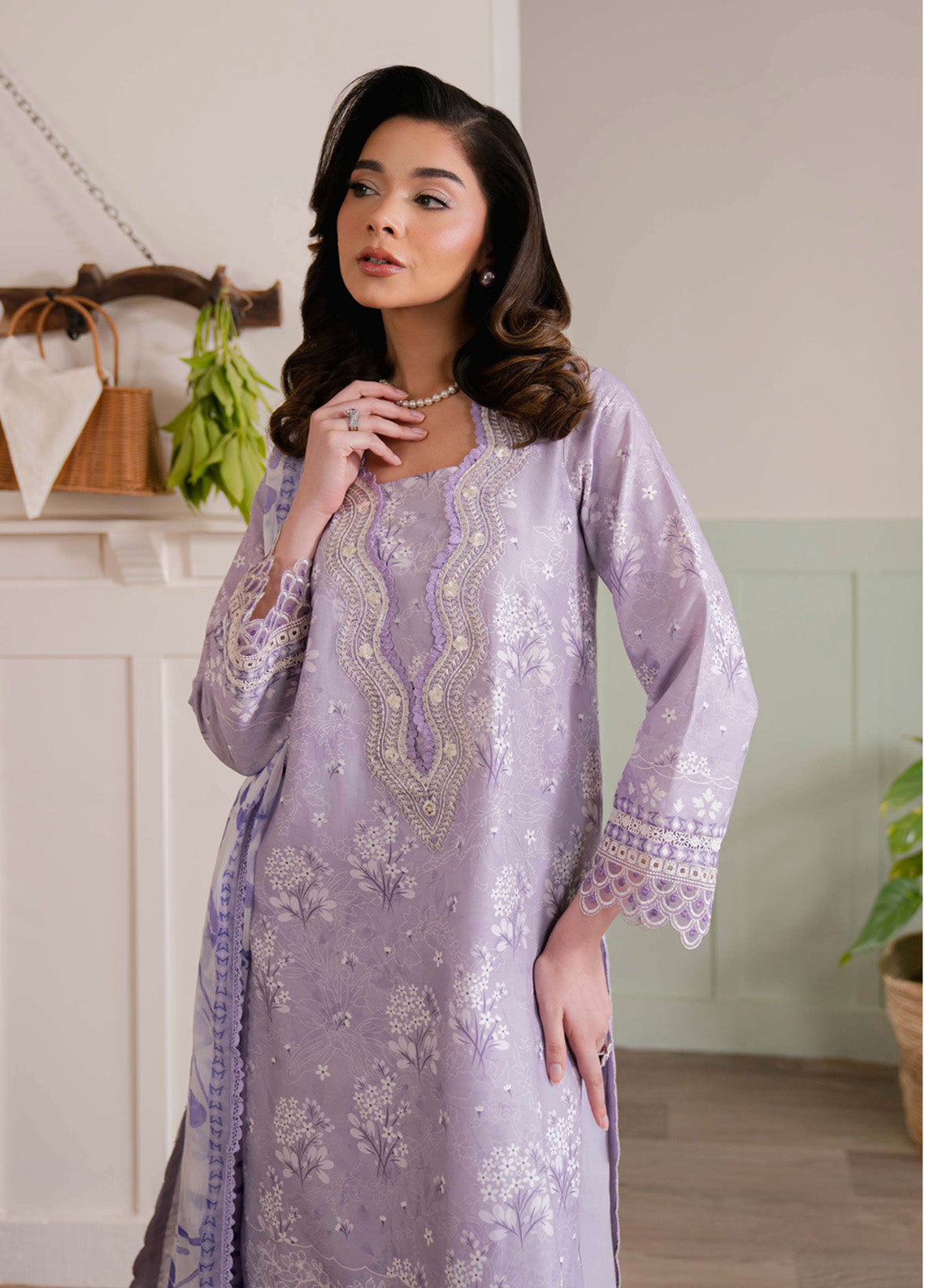 Summer Line-II By Neeshay Embroidered Lawn 3 Piece Unstitched Suit NE25SLV2 D-LAVENDAR DREAM Summer Line-II By Neeshay Embroidered Lawn 3 Piece Unstitched Suit NE25SLV2 D-LAVENDAR DREAM
