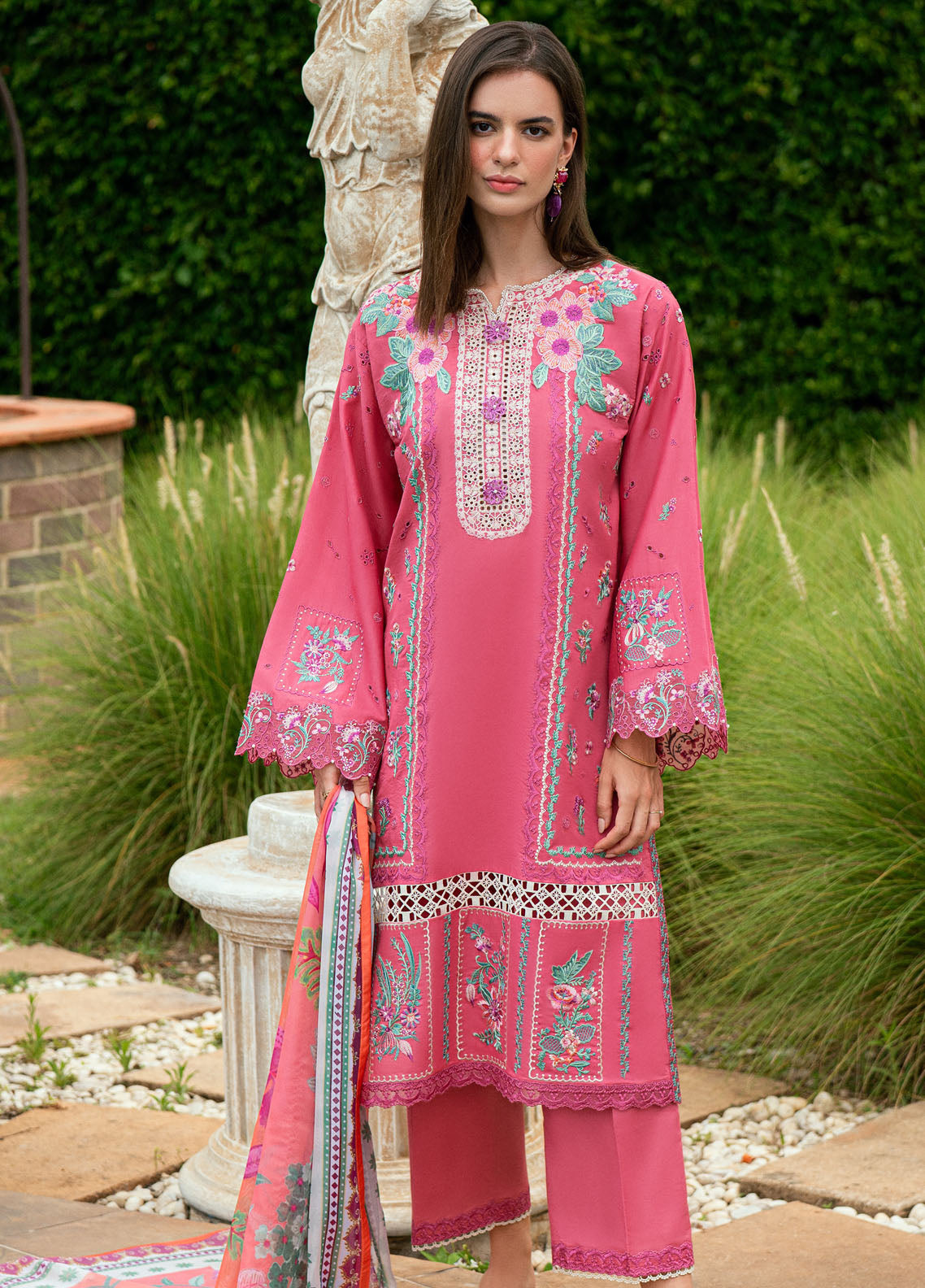 Summer Reverie By Roheenaz Embroidered Lawn 3 Piece Unstitched Suit RNZ25SRLL D-4B MIRALYN Summer Reverie By Roheenaz Embroidered Lawn 3 Piece Unstitched Suit RNZ25SRLL D-4B MIRALYN
