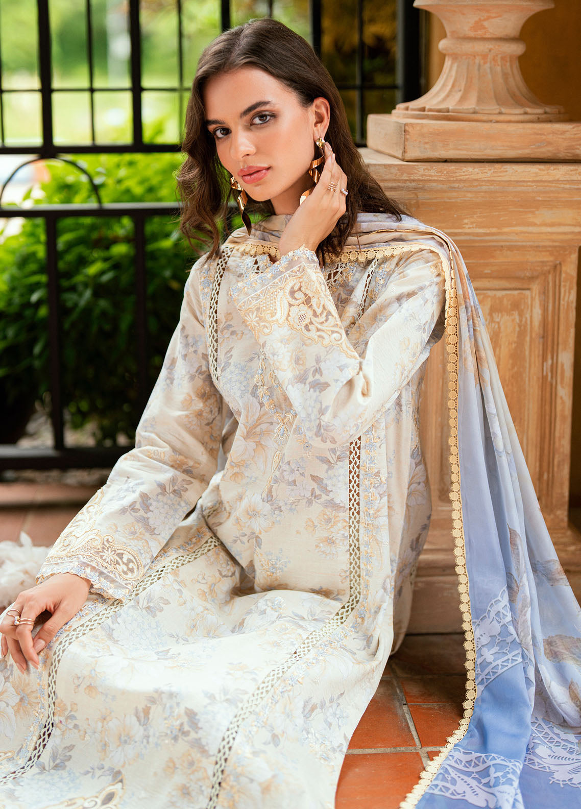 Summer Reverie By Roheenaz Embroidered Lawn 3 Piece Unstitched Suit RNZ25SRLL D-7A CELESTRA Summer Reverie By Roheenaz Embroidered Lawn 3 Piece Unstitched Suit RNZ25SRLL D-7A CELESTRA