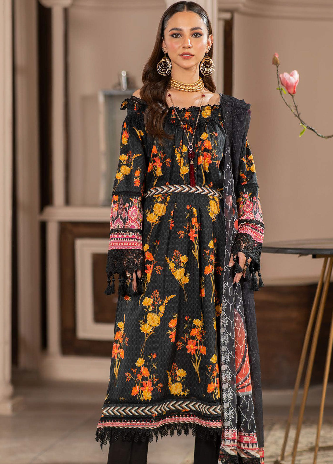 Sunshine Bloom By Alzohaib Chikankari Lawn 3 Piece Unstitched Suit AZ25SBEC D-04 Sunshine Bloom By Alzohaib Chikankari Lawn 3 Piece Unstitched Suit AZ25SBEC D-04