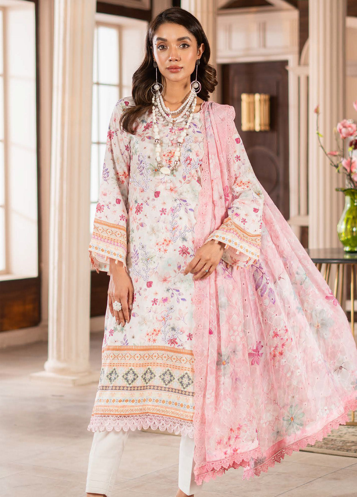 Sunshine Bloom By Alzohaib Chikankari Lawn 3 Piece Unstitched Suit AZ25SBEC D-07 Sunshine Bloom By Alzohaib Chikankari Lawn 3 Piece Unstitched Suit AZ25SBEC D-07