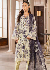 Sunshine Bloom By Alzohaib Chikankari Lawn 3 Piece Unstitched Suit AZ25SBEC D-08